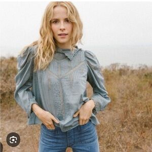 Doen Albertine Blue Blouse